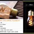 Retro Dimmable LED Edison Bulb E27 3W Gold Spiral Filament ST64 G125 Ampoule LED Lamp Incandescent Chandelier Decorative Lightin