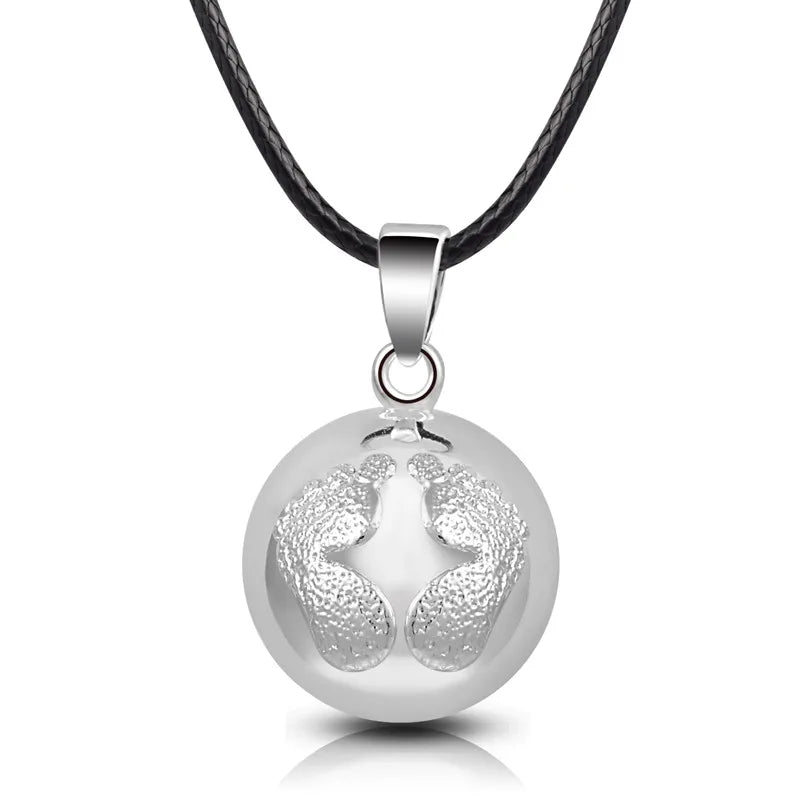 Eudora Harmony Ball Pendant Necklace Pregnancy Chime Ball Mexcian Bola Pendants Wishing Balls Fine Jewelry for Women Best Gift