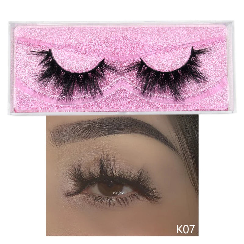 Visofree Mink Lashes 3D Mink Eyelashes 100% Cruelty free Lashes Handmade Reusable Natural Eyelashes Popular False Lashes Makeup