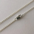 S925 Sterling Silver Rolo Chain Necklace for Women and Men Elegant Simple Fashion Jewelry Gift