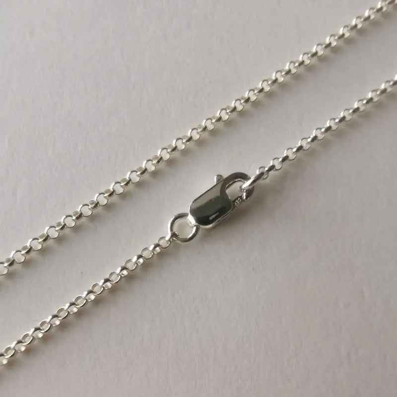 S925 Sterling Silver Rolo Chain Necklace for Women and Men Elegant Simple Fashion Jewelry Gift