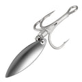 Hunthouse Treble Fishing Hook With Spoon 4# 6# 8# For Hard Lure 3X Strong 4pcs/lot Hight Carbon Steel Accessories
