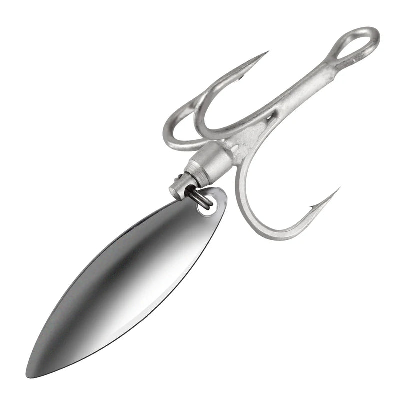 Hunthouse Treble Fishing Hook With Spoon 4# 6# 8# For Hard Lure 3X Strong 4pcs/lot Hight Carbon Steel Accessories