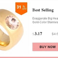 High Quality New arrival Fashion gift Charm Party New arrival rhinestone wedding jewelry Stainless Steel CZ Crystal Rings