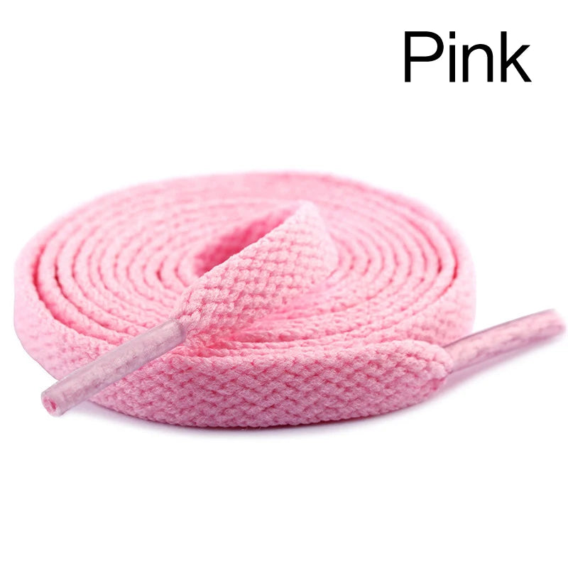 29 colors 1 Pair Shoelace Flat Popular Sports Shoes Laces Casual Canvas Unisex Polyester Shoelaces Shoelace Length 80 100 120 CM