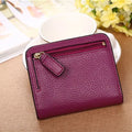 Fashion Split Leather Women Wallets Mini Purse Lady Small Leather Wallet with Coin Pocket