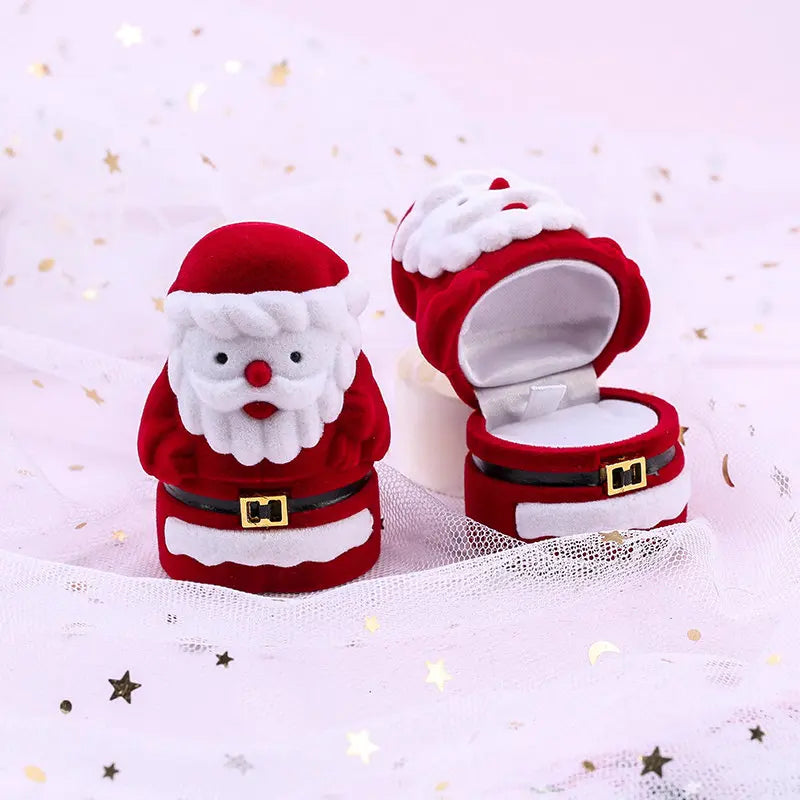 One Piece Velvet Jewelry Box Gift Box Container Wedding Ring Box Ring Case Earrings Holder For Jewelry Display & Gift Package