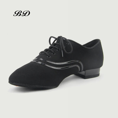 TOP Dance Shoes Latin Modern Men's Cowhide Two-point Sole | SAMAG