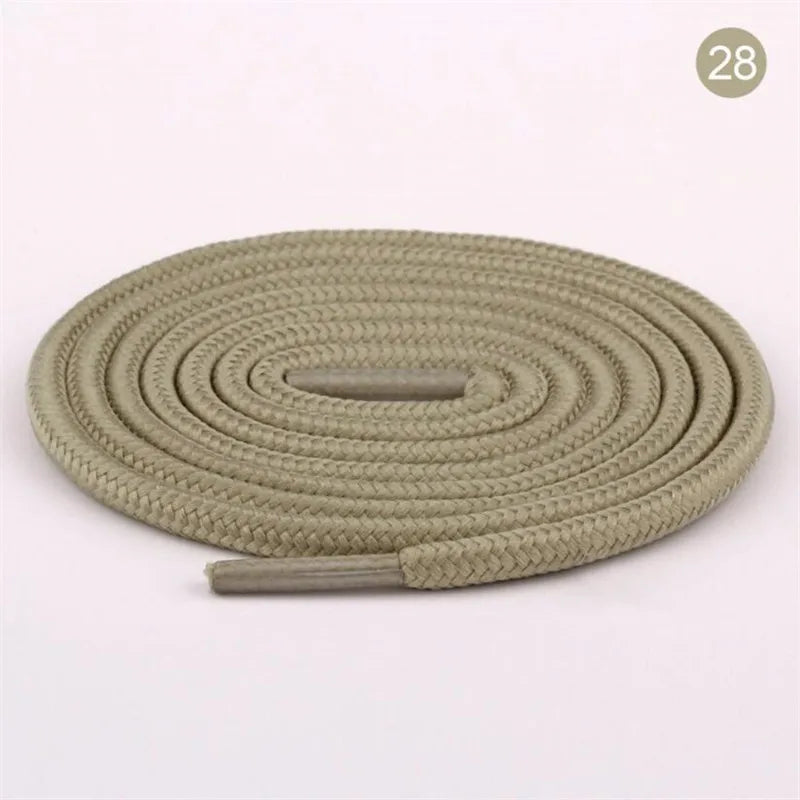 1 Pair Round Shoelaces Top Quality Polyester Classic Off White Shoe laces Do not fade Outdoor Leisure Sneakers Shoe lace Unisex