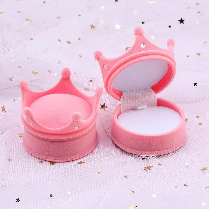 One Piece Velvet Jewelry Box Gift Box Container Wedding Ring Box Ring Case Earrings Holder For Jewelry Display & Gift Package