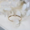 Soild 14k Gold Yellow Color Diamond Rings for Women Fine Wedding Bands Gemstone Engagement Jewelry Luxury Cocktail Gold Rings