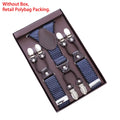 Mens Fashion Suspenders Adjustable Elastic Trouser Braces 3.5cm Wide Y - Back 6 Metal Clips Strap Belt - Visuel 7 | SAMAG