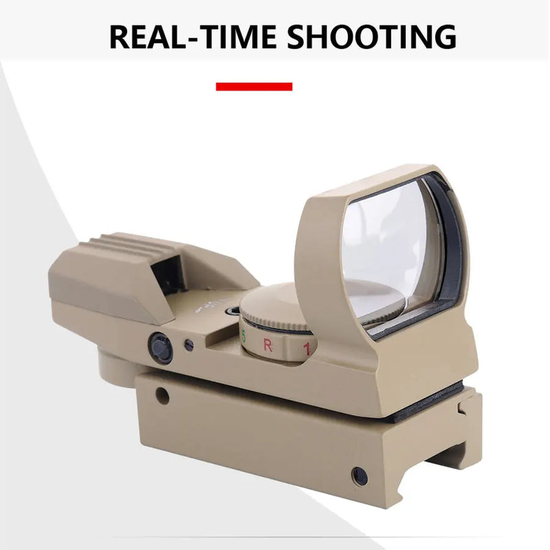 Hot 20mm Rail Riflescope Hunting Optics Holographic Red Dot Sight Reflex 4 Reticle Scope Collimator Sight