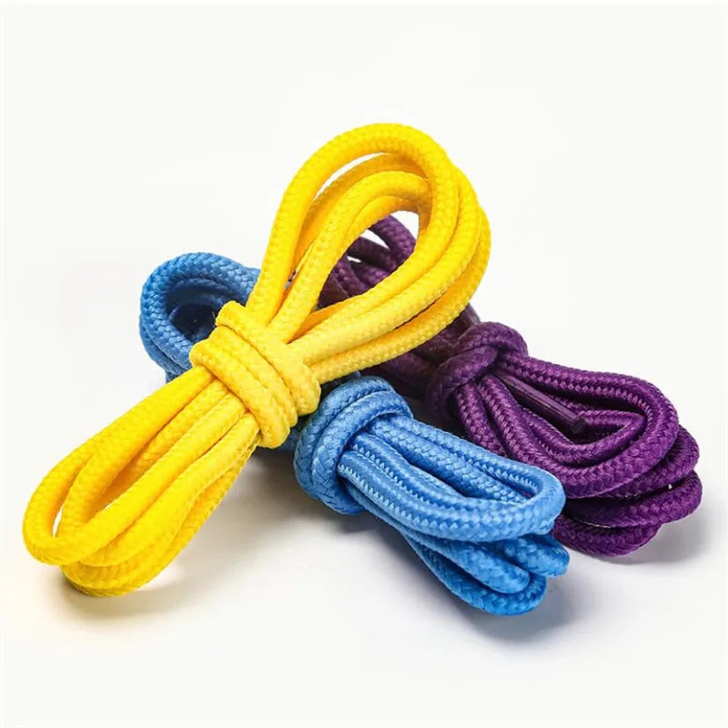 1 Pair Round Shoelaces Top Quality Polyester Classic Off White Shoe laces Do not fade Outdoor Leisure Sneakers Shoe lace Unisex