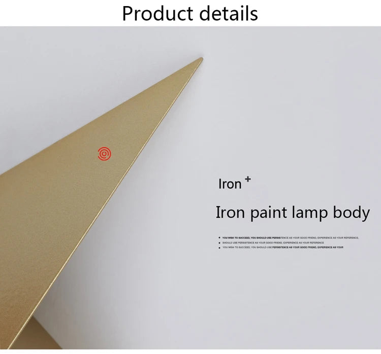 Creative Triangle Wall Lamp Nordic Led Wall Light Living Room Background Bedside Lamps Stairs Indoor Bra Wall Sconce Lighting