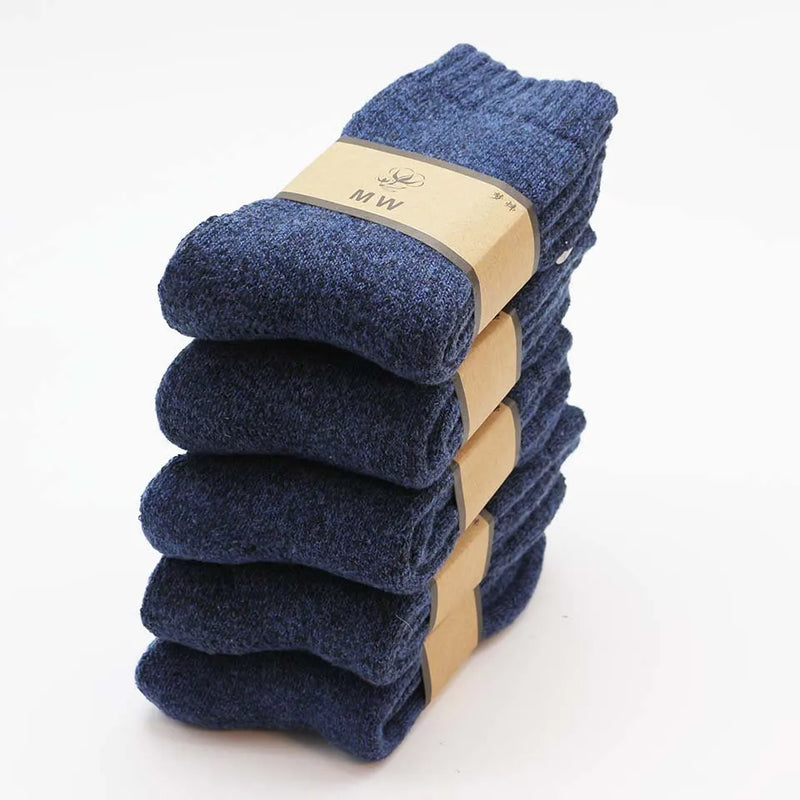 Winter Men's Merino Wool Socks Super Thick Warm Harajuku | SAMAG