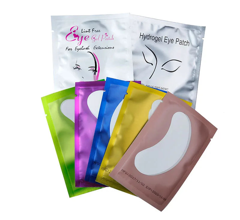 50/500/1000pcs Hydrogel Patches for Eyelashes Building Eyelash Extension Under Eye Pads Lash Stickers Tools Wholesale LAUKISS