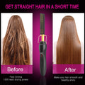 2 In1 Hot Comb Hair Straightener Electric Heating Comb Fast Heating Portable Travel Anti-Scald Beard Straightener Press Comb