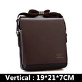 New Arrived Luxury Brand Men's Messenger Bag Vintage PU Leather Shoulder Bag Handsome Crossbody Handbags