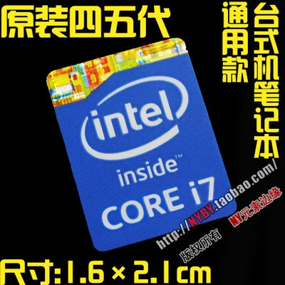 Hot Wholesale Original Core i7 3 4 5 6 7 8 9 10th Generation Laptop Desktop CPU Label Sticker
