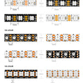 WS2812B RGB IC LED Strip Light 1m 2m 4m 5m Addressable Individually WS2812 30 60 100 144 LEDs Magic Black White PCB DC5V IP30