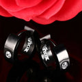 Vnox Cute Hoop Earrings For Women Men Stainless Steel Ear Cuff Brincos Huggie Jewelry