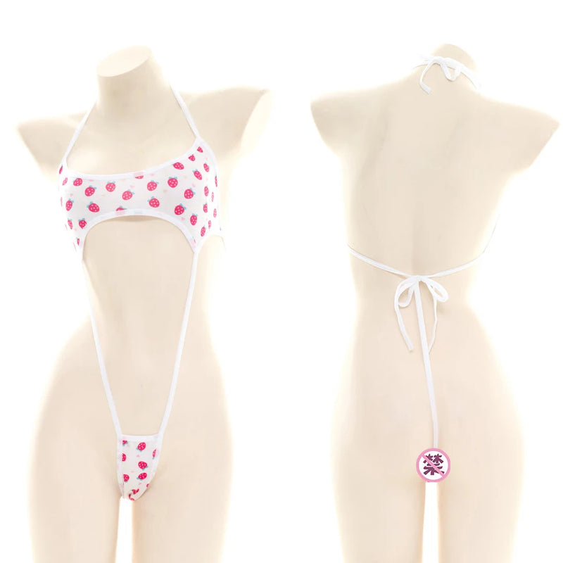 AniLV Sweetheart Strawberry Series Swimsuit Beach Bikini Costume Anime Cute Girl Pajamas Lingerie Uniform Set Cosplay