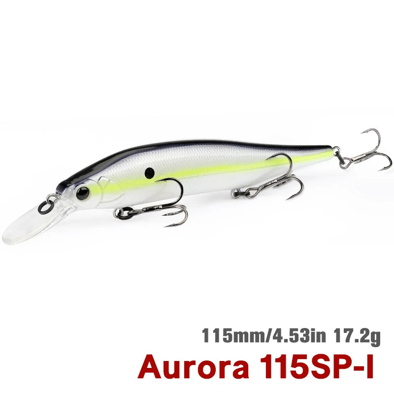 TSURINOYA 115mm 17.2g Suspending Minnow Fishing Lure - View 15 | SAMAG