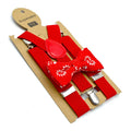 Baby Kids British Style Suspenders and Bow Tie Set Boys Braces Bowties Girls Tirantes Popular Three Clip Suspenders Elasticity