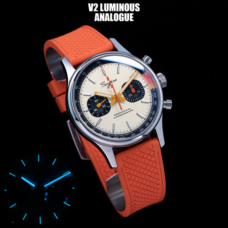 Sugess Pilot Watch ST19 Origin Movement Swanneck Wristwatch Mechanical Chronograph Sappire Crystal - Visuel 15 | SAMAG