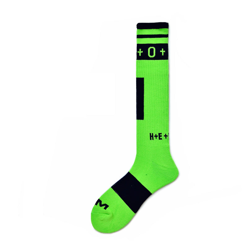 Fashion White Black Yellow Blue Pink Color Socks Sexy Men Sports Long Tube Football Streetwear Socks Comfortable Socks