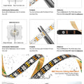 WS2812B RGB IC LED Strip Light 1m 2m 4m 5m Addressable Individually WS2812 30 60 100 144 LEDs Magic Black White PCB DC5V IP30