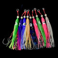 5pcs/pack soft squid 12cm 5.5g silicon gel skirt  tentacle 15# double assist hook lure hook rig fishing tackle saltwater fishing