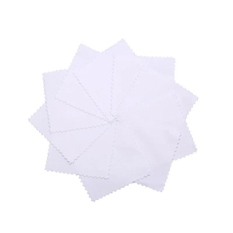 10/50/100pcs 8x8cm Polishing Cloth Set Jewelry Cleaning For Silver Gold Metals Keep Shining Tools - Visuel 12 | SAMAG