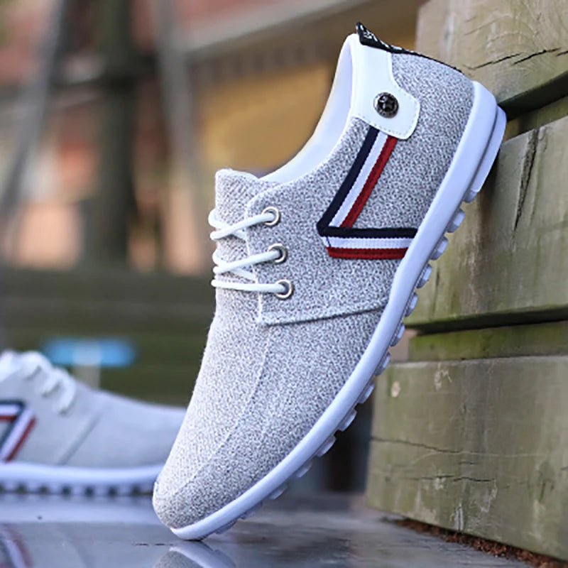 Men's Casual Shoes Casual Shoes Italian Breathable Canvas Shoes Men's Driving Shoes 2021 New Flat Shoes Zapatos De Hombre
