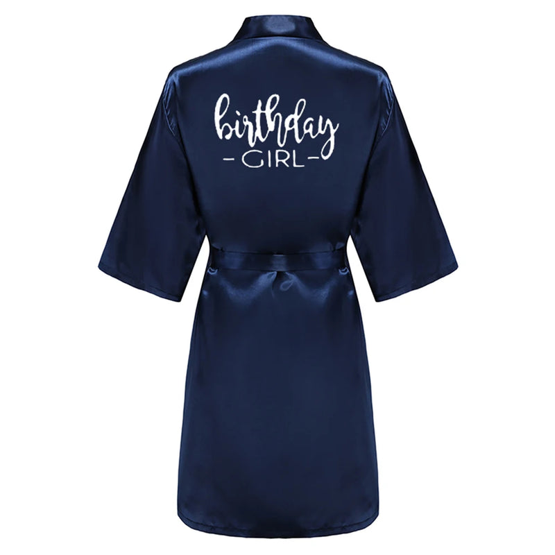 Birthday Party Girl & Entourage Satin Printing Women | SAMAG
