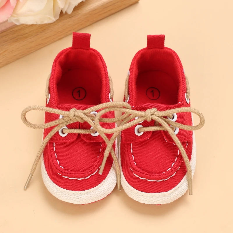 0-18 Months Red Girl Boy Newborn Baby Christmas Cute Cartoon Cotton Shoes Soft Sole Toddler Infant Walking Shoes