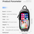 ROCKBROS Bicycle Bag Waterproof Touch Screen Cycling Bag Top Front Tube Frame MTB Road Bike Bag 6.5 Phone Case Bike Accessories