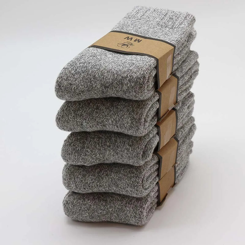 Winter Men's Merino Wool Socks Super Thick Warm Harajuku | SAMAG