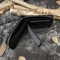 Men Crazy horse Genuine Leather Coin Wallet Real Leather Snap Short Purse Women Coin Pocket Zip Around Small Trifold Pocket