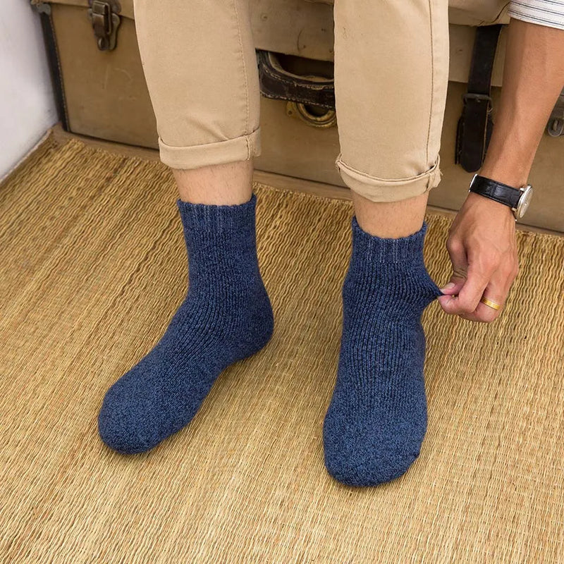 Winter Men's Merino Wool Socks Super Thick Warm Harajuku | SAMAG