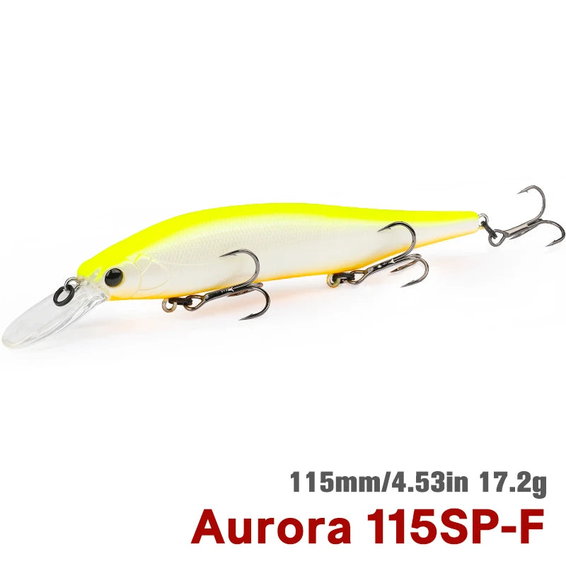 TSURINOYA 115mm 17.2g Suspending Minnow Fishing Lure - View 23 | SAMAG