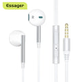 Essager 3.5mm In Ear Wired Headphone With Microphone For Xiaomi Redmi Samsung Computer PC Tablets Smartphone Headset Earphone