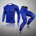 Men's Thermal Underwear Set MMA Tactics Fitness Leggings Base Compression Sports Suit Underwear Long Johns Men Clothing Brand
