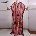 2022 beach cover ups for women Print Bohemia Hijab Loose Elegant Muslim Abaya dress new Broder Riche Sexy Lady Party maxi beach