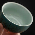 Ceramic Gongfu Travel Tea Set, Gorgeous Chinese Teapot Set with 2 Tea Cups, Portable Carrying Case