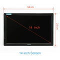 LEADSTAR D14 14 Inch HD Portable TV DVB-T2 ATSC Digital Analog Television Mini Small Car TV Support MP4 AC3 HDin Monitor for PS4