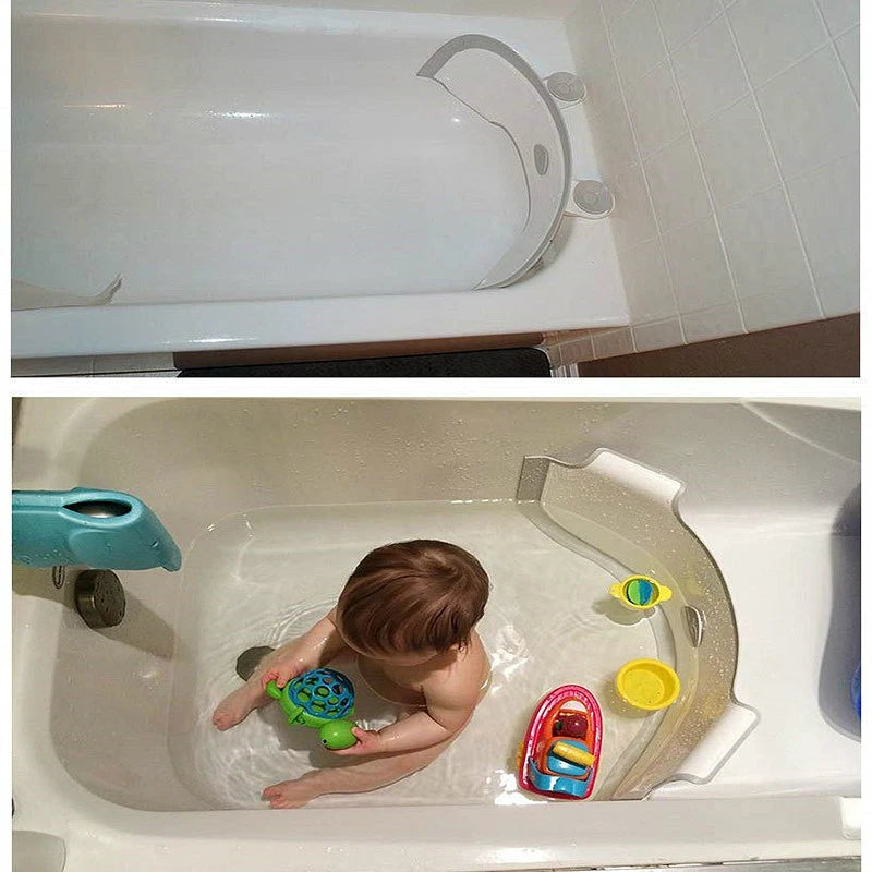 Adjustable Bathtub Partition Flap Baby Bath Dam Baby Bath Tub Water-saving Barrier Bath Kids Separation Plate  Bath Accessories
