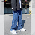 LINHUA Men Wide Leg Jeans Spring cargo pants Hip Hop | SAMAG
