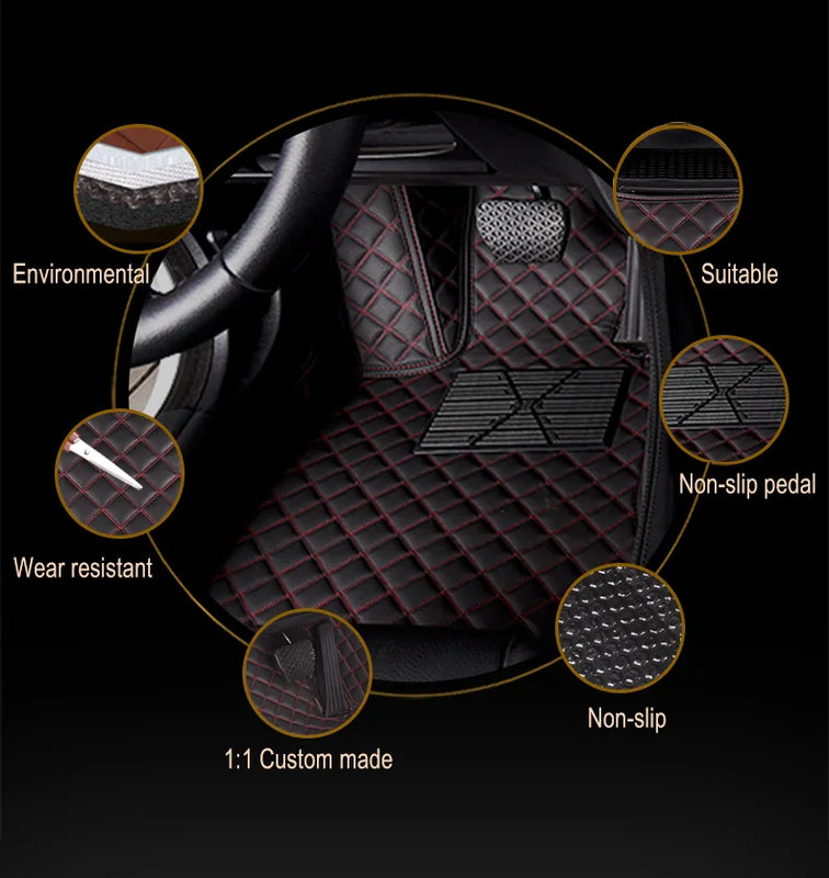 For Nissan Qashqai J11 2022 2021 2020 2019 2018 2017 2016 2015 2014 Car Floor Mats Carpets Styling Pedal Foot Rugs Custom Covers